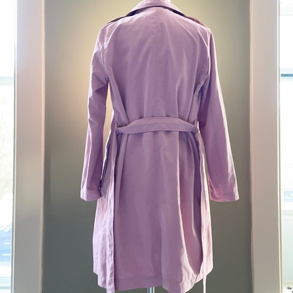 NWT VERO MODA Lightweight trench coat in pink Size M - Picture 5 of 13